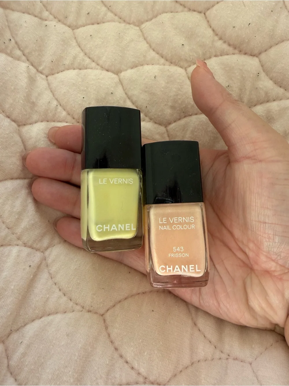 Chanel Le Vernis Nail Polish - Yellow & Peach Duo